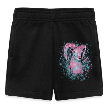 Widder Vaporwave - Baby Shorts - Schwarz - Vorne