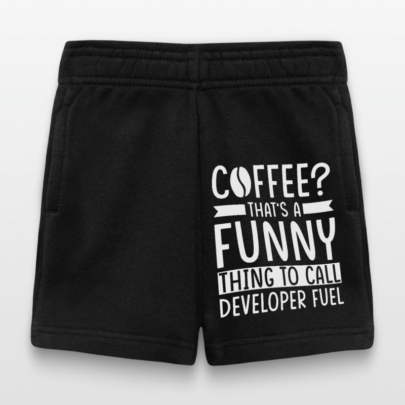 Developer Coffee Slogan Software Developer Baby Shorts