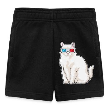 Lunettes pour chat - Short Bébé - noir - Devant