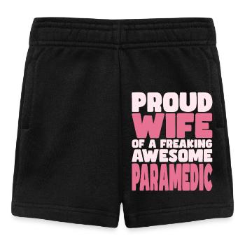Proud Wife of A Damn Good Guy - Baby Shorts - black - Front