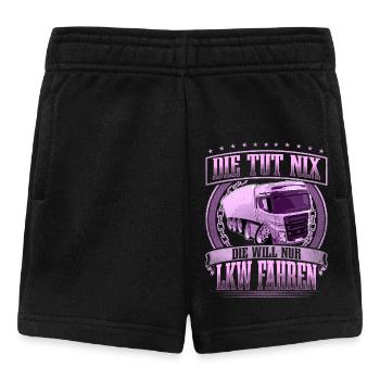 LKW Fahrer Lkw Fahrerin - Baby Shorts - Schwarz - Vorne