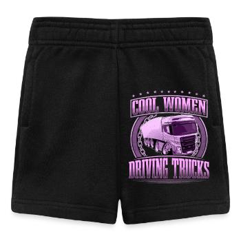 LKW Fahrer Lkw Fahrerin - Baby Shorts - Schwarz - Vorne