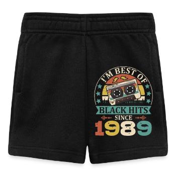 I’m Best Of Black Hits Cassette depuis 1989 - Short Bébé - noir - Devant