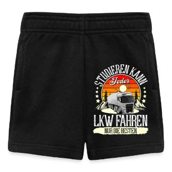 LKW Fahrer - Baby Shorts - Schwarz - Vorne