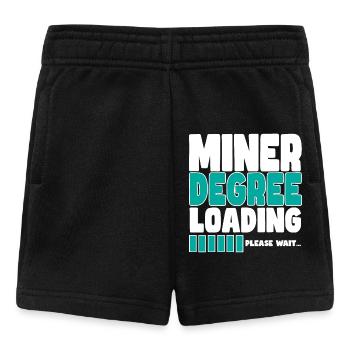 Miner invite à la formation - Short Bébé - noir - Devant