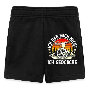 Geocaching Geocacher Geocache - Baby Shorts - Schwarz - Vorne