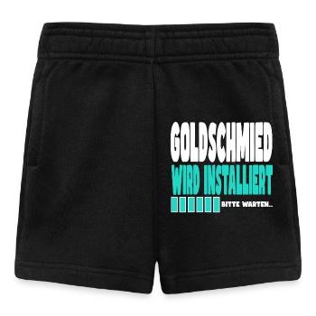 Gleisbauer wird installiert - Baby Shorts - Schwarz - Vorne