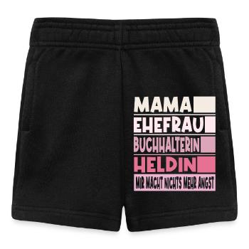 Buchhalterin Mama Ehefrau Heldin - Baby Shorts - Schwarz - Vorne