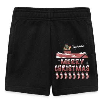 Frohes Fest zu Hause - Baby Shorts - Schwarz - Vorne