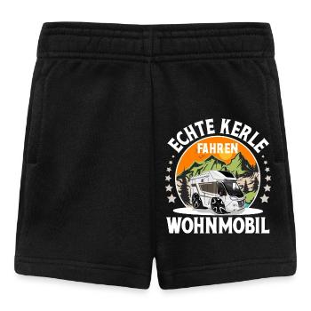 Camping Camper Campen - Baby Shorts - Schwarz - Vorne