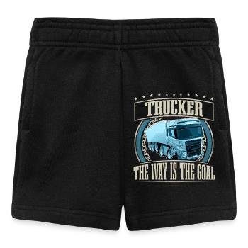 LKW Fahrer - Baby Shorts - Schwarz - Vorne