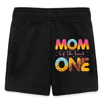 Mutter Der Süßen Bestreut Köstlichen Krapfen - Baby Shorts - Schwarz - Vorne