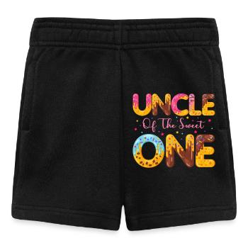 Onkel Der Süßen Bestreut Köstlichen Krapfen - Baby Shorts - Schwarz - Vorne