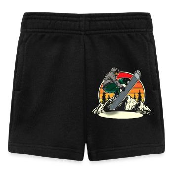 Snowboard Snowboarding Snowboarder - Short Bébé - noir - Devant