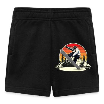 Snowboard Snowboarding Snowboarder - Short Bébé - noir - Devant