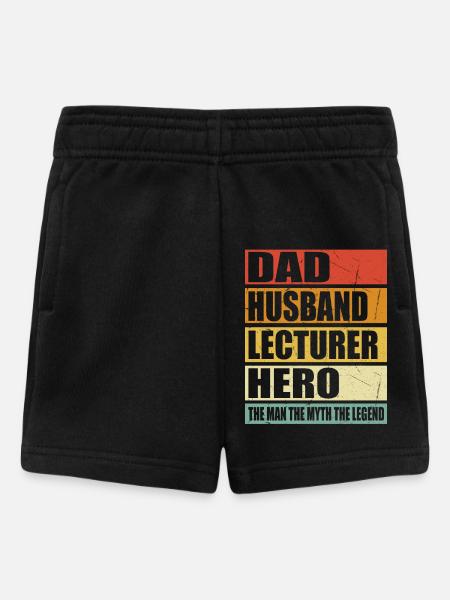 Vater Ehemann Dozent Held - Baby Shorts - Schwarz