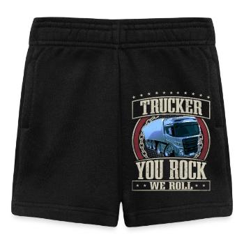 LKW Fahrer - Baby Shorts - Schwarz - Vorne