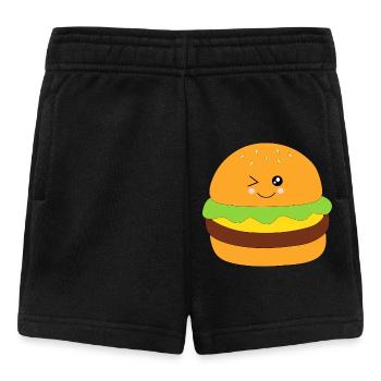 Kawaii, burgers, restauration rapide - Short Bébé - noir - Devant