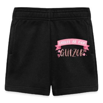 Ballett tanzen Glitzer Ballerina Tänzerin Geschenk - Baby Shorts - Schwarz - Vorne