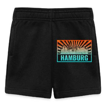 Pente de la silhouette de Hambourg - Short Bébé - noir - Devant