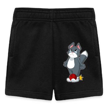 Boule de bowling pour chat - Short Bébé - noir - Devant