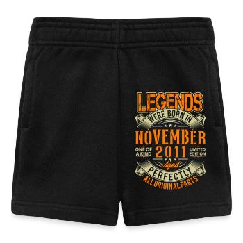 2011 November Geburtstag Legende - Baby Shorts - Schwarz - Vorne