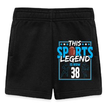 This sports legend is now 38, rugby game 38. - Baby Shorts - black - Front