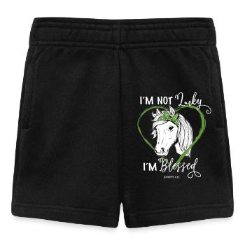 Christian Religious Horse Fan - Baby Shorts - black - Front