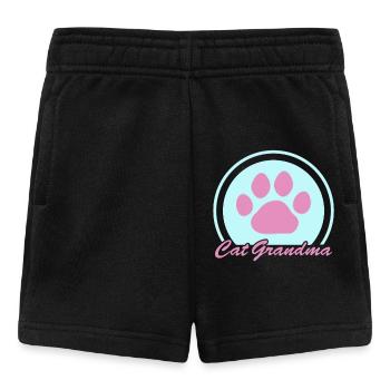Chats Grand-mère Propriétaire de chat Cat Mama Cadeau - Short Bébé - noir - Devant