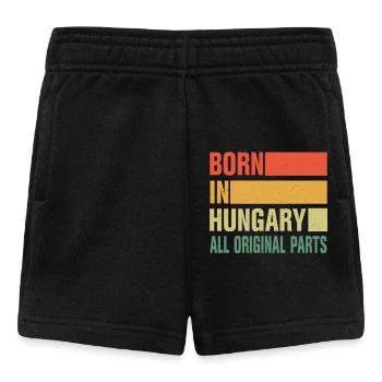 Né en Hongrie - Short Bébé - noir - Devant