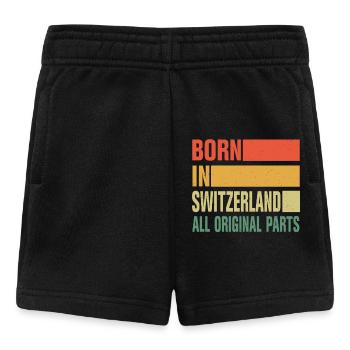 Né en Suisse - Short Bébé - noir - Devant