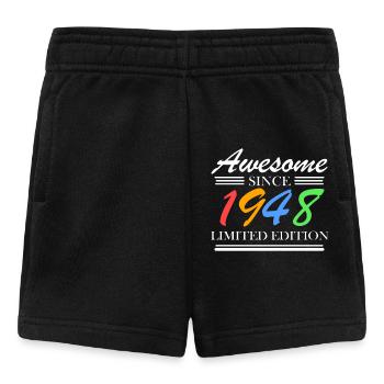 1948 - Born 1948 - Baby Shorts - black - Front