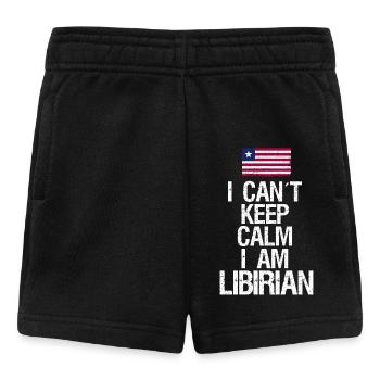 I can not Keep Calm I am Libyer - Baby Shorts - Schwarz - Vorne