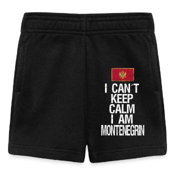 I can not Keep Calm I am Montenegriner - Baby Shorts - Schwarz - Vorne