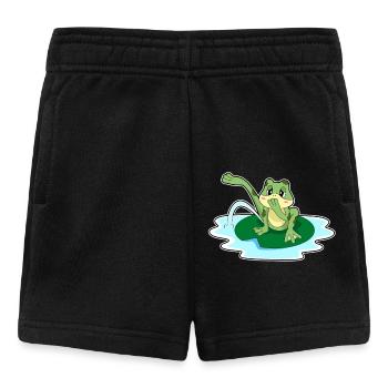 Frog toilet - Baby Shorts - black - Front