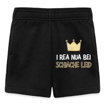 Lustiger Frecher Dialekt Spruch Baby Junge Mädchen - Baby Shorts - Schwarz - Vorne