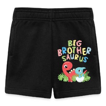 Großer Bruder Saurus Geschwister Herbivore - Baby Shorts - Schwarz - Vorne