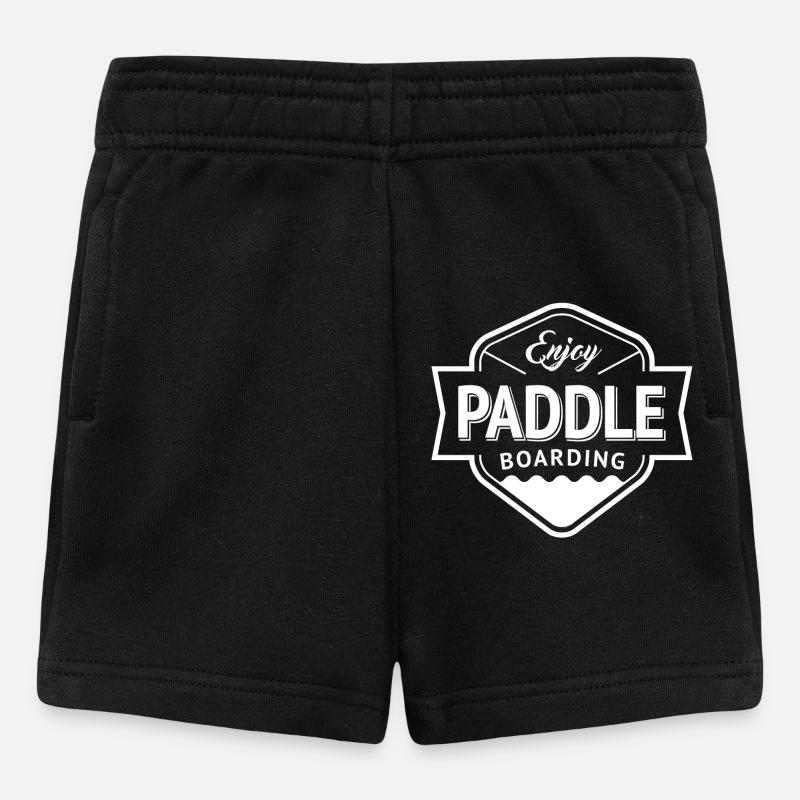 paddle, stand up paddle, paddle fan - Baby Shorts - black