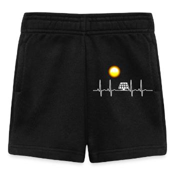 ECG Solar Energy Heart Line Generating Electricity Climate - Short Bébé - noir - Devant