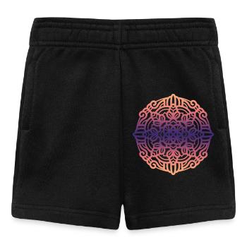 Mandala - Baby Shorts - Schwarz - Vorne