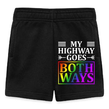 Mein Highway Geht In Beide Richtungen Lgbt - Baby Shorts - Schwarz - Vorne