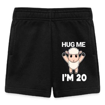 20 birthday - 20 years - hug - Baby Shorts - black - Front
