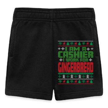 Cashier Christmas Quote - Baby Shorts - black - Front