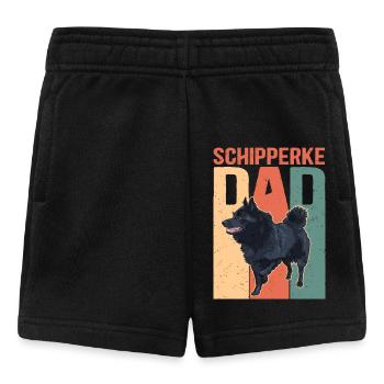 Schipperke Dad Dog Owner Dog Papa Gift - Short Bébé - noir - Devant