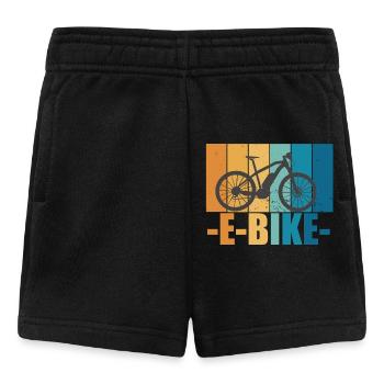 E-Bike Bike Vintage E Bike Batterie Cadeau - Short Bébé - noir - Devant
