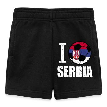 Serbie Football - Short Bébé - noir - Devant