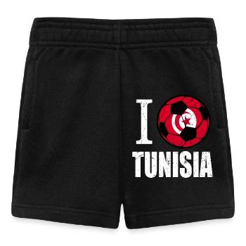 Tunesien Fußball - Baby Shorts - Schwarz - Vorne
