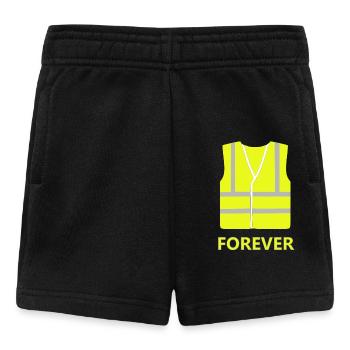 Gelbe Weste - Baby Shorts - Schwarz - Vorne