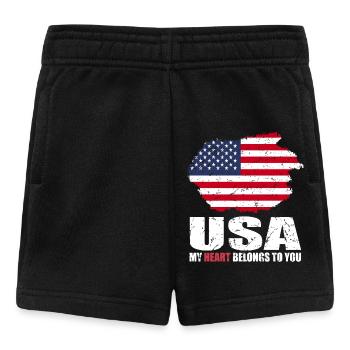 Drapeau de cerf - Short Bébé - noir - Devant
