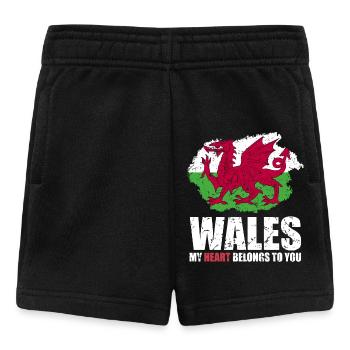 Drapeau du Pays de Galles - Short Bébé - noir - Devant